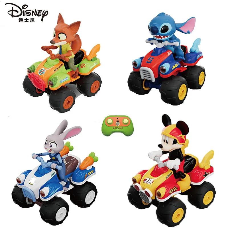 

Горячая машина с дистанционным управлением Disney Zootopia, трюк, пляжный автомобиль, Джуди Ник, детская игрушка, внедорожник, автомобили с Микки Стич Боса, игрушка в подарок