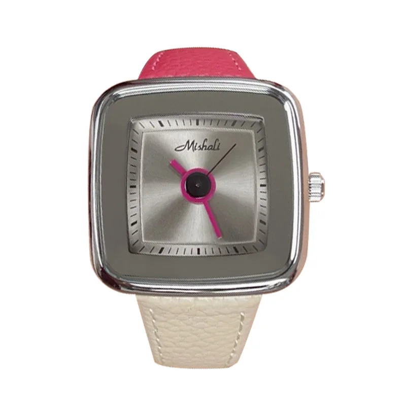 

Двухцветный ремень, водонепроницаемые глянцевые женские кварцевые часы в стиле ретро с магнитной атмосферой и темпераментом