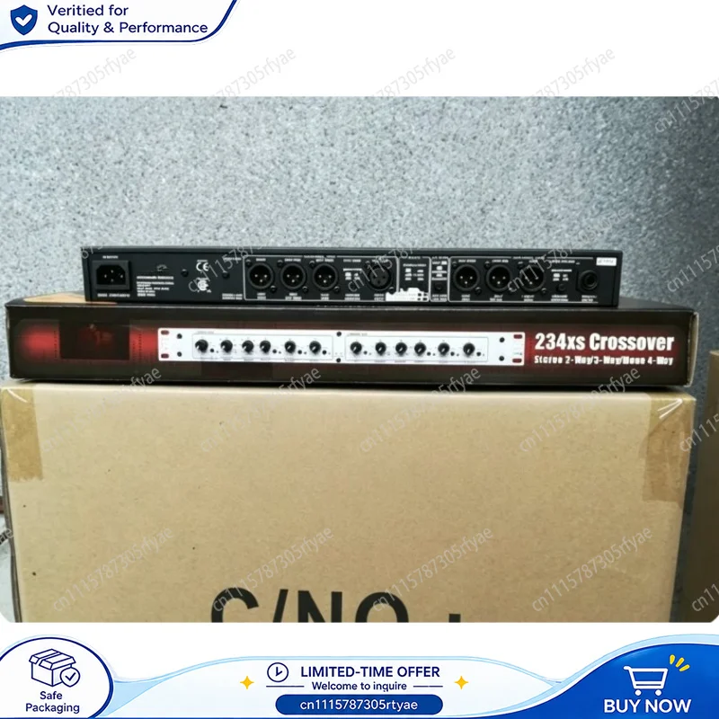 234XS Stereo Electronic Crossover 2 Way 3 Way 4 Way Mono Audio Crossover for Professional Subwoofer High Mid Low