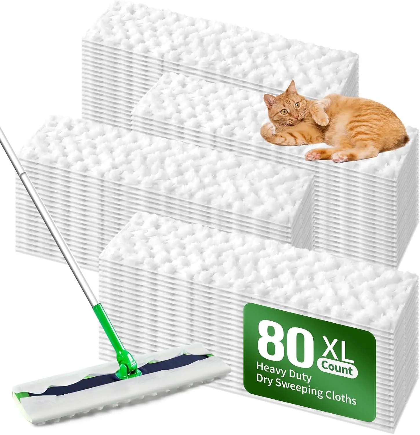 

Прочные сухие салфетки для уборки, совместимые с шваброй Sweeper XL, сменные сухие салфетки Sweeper X-Large для мытья полов и уборки.