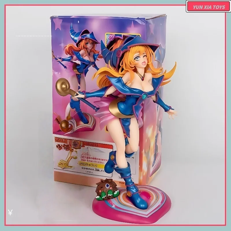 

28cm Game King Black Magic Guide Girl 2.0 Magic Duel Scene Monster Duel Gk Statue Trendy Play Model Handmade Toy Gift