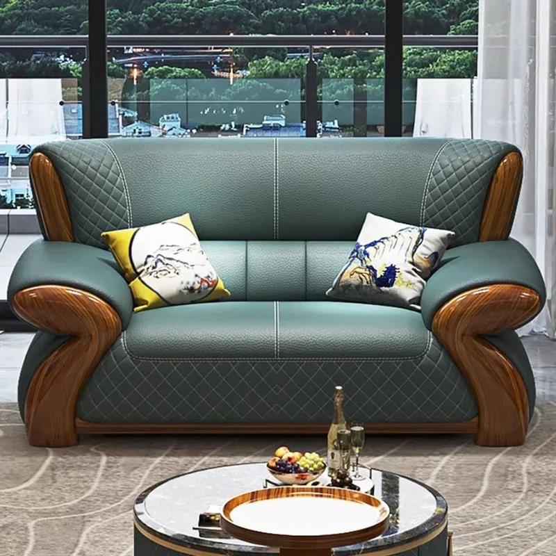 

Aesthetic Nordic Living Room Sofas Pouf Leather Minimalist Modern Living Room Sofas Lounge Koltuk Takımı Postmodern Furniture
