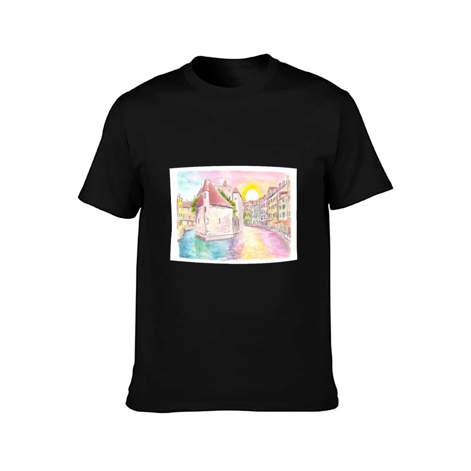 Annecy Haute-Savoie and wonderful Palais de l'Isle T-Shirt oversizeds plus size clothes sweat new edition clothes for men