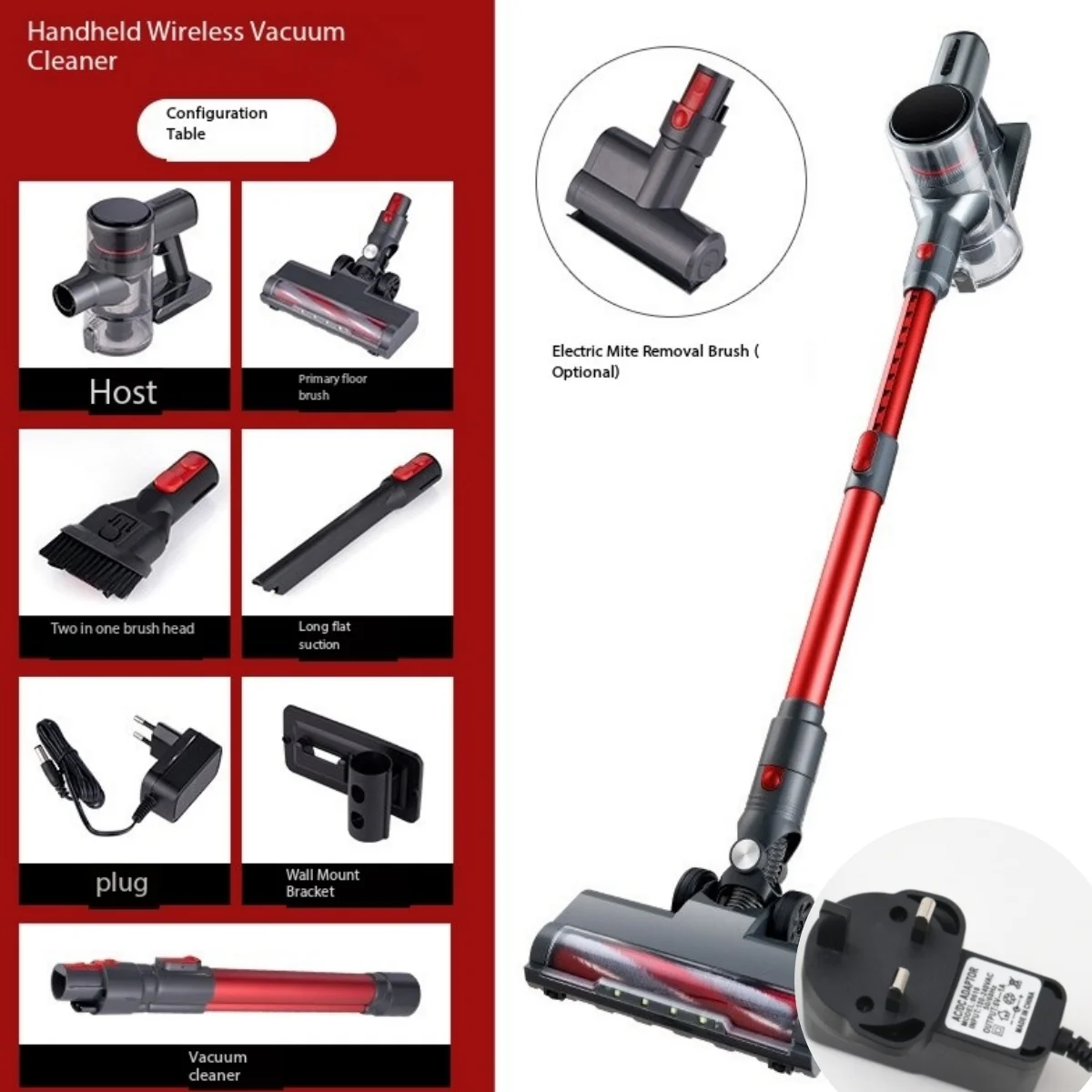 Vacuum Cleaner 1PC Handheld Wireless Bending Tube Household High Power Unlimited Cleaning Suction and Drag Integrated