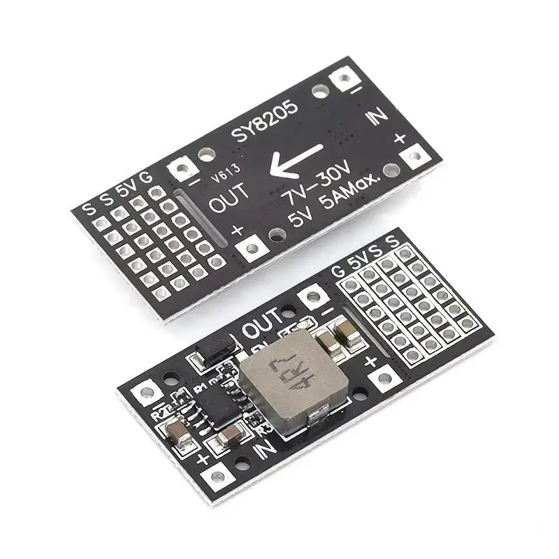 1PCS DC-DC MP2482 SY8205 5A DC Step-Down Module 7V-24V To 5V Steering Gear Drive Power Panel