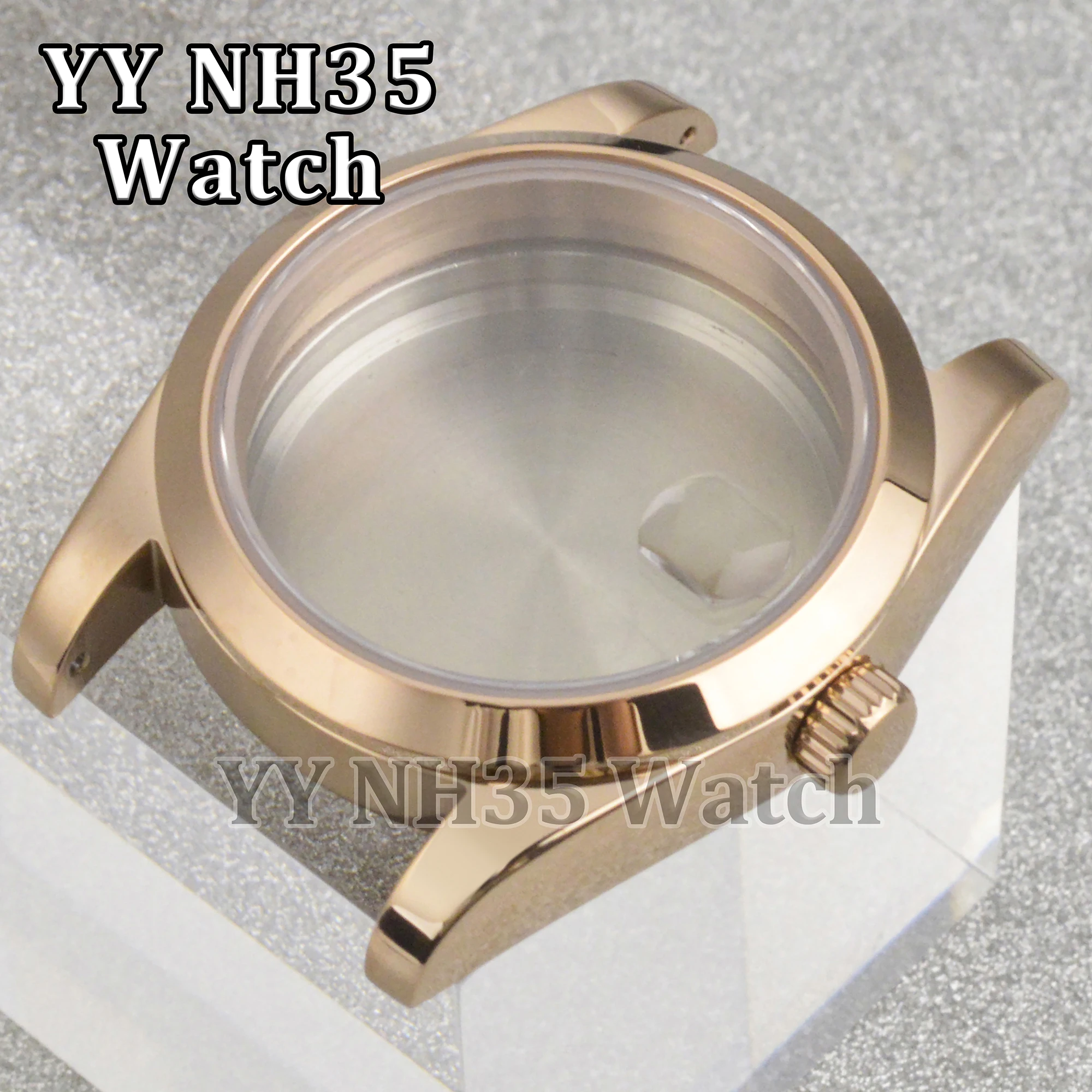 NH35 Case 36mm/39mm Watch Case for Datejust Watches Mod Parts 10ATM Waterproof Stainless Steel Case fit NH34/NH35/NH36 Movement