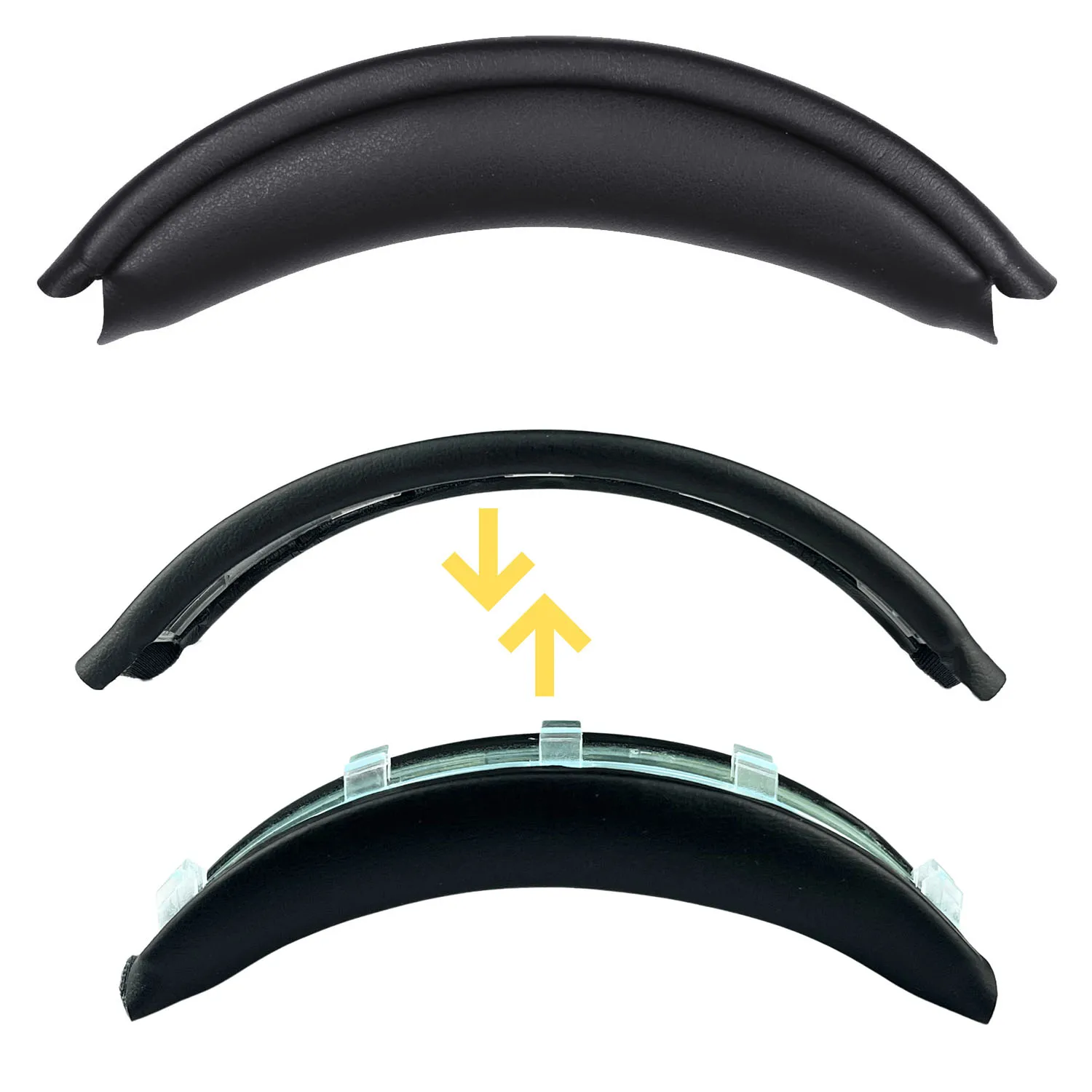 WHXB910N Snap On Headband for Sony WH-XB910N Headphone Replacement Headband Cushion Cover Pad WH XB910 XB910N Headstrap Headbeam