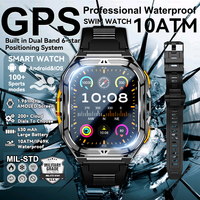 2025 New Men Military Outdoor Trex3 Watches GPS 10ATM Waterproof Smart Watch 530mAh Battery HD Bluetooth Call Sports Smartwatch
