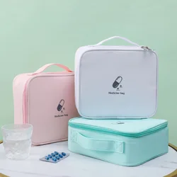 1/2Pcs Large-Capacity  Medicine Box Layered Family First Aid Kit Medicine Boxes Medicine Cabinet Portable Fabric Storage Bag