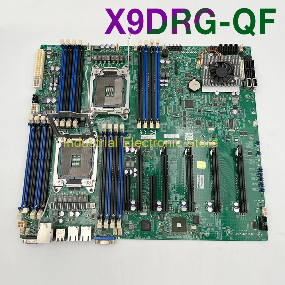 For Supermicro Server Motherboard Xeon E5-2600 V1/V2 Family ECC 4 PCI-E 3.0 x16 (Double-Width) LGA2011 DDR3 X9DRG-QF