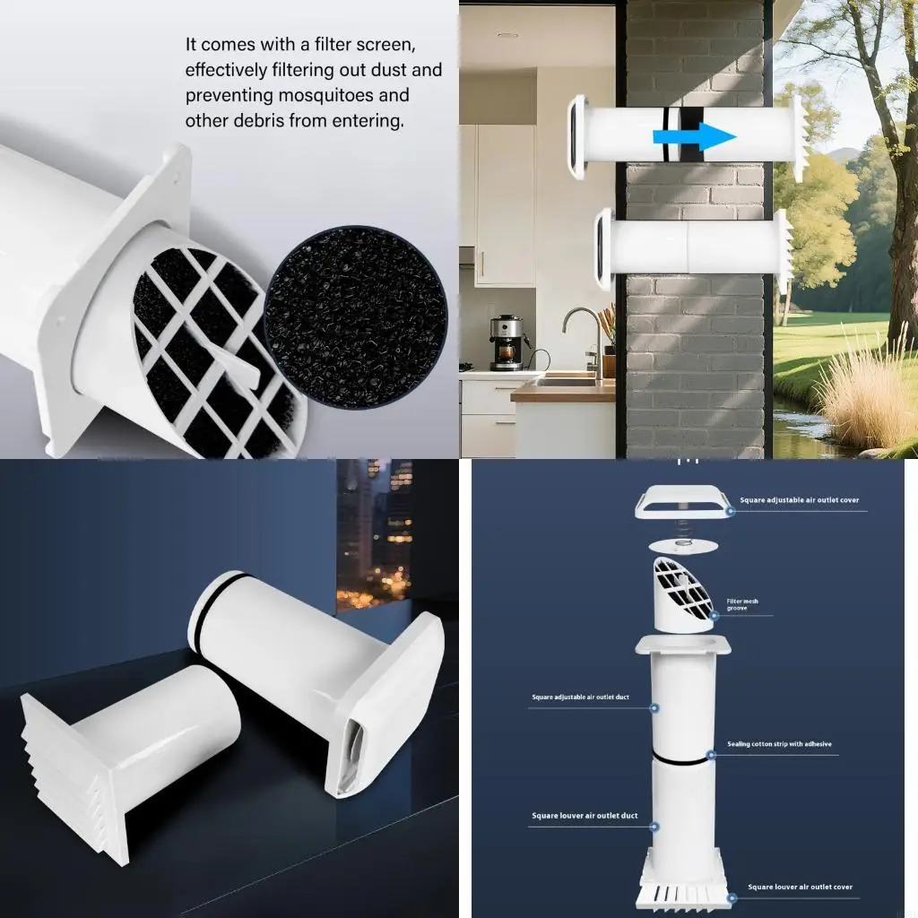 

H58C Двунаправленные вентиляторы циркуляции воздуха Расширяемая конструкция трубы Строительство в влажности экрана насекомых для