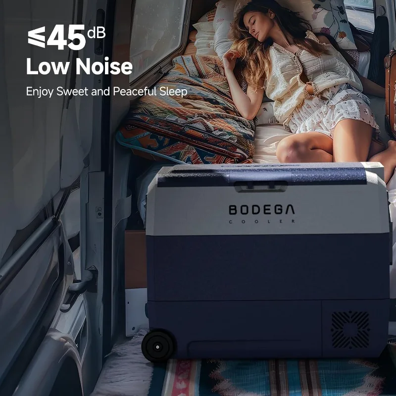 ثلاجة سيارة بوديجاكولر 12 فولت، ثلاجة فريزر سيارة محمولة سعة 64 لتر، تحكم بلوتوث، (60 لتر) -4 ℉ -68 ℉ الكهربائية #2