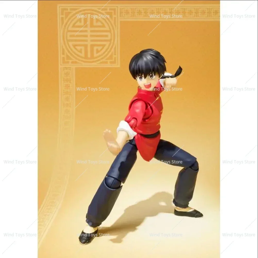 100% Original Bandai Sh Figuarts Ranma Saotome Ranma 1/2 en Stock Anime Collection de figurines d'action modèle jouets Figure cadeaux