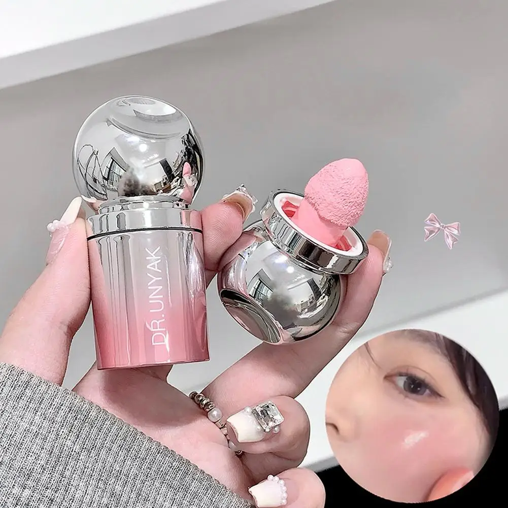 Bastoncino per fard liquido con punta in spugna Guancia naturale Liscio e duraturo Bellezza Fard delicato sulla pelle Tinta Fard in crema impermeabile Trucco