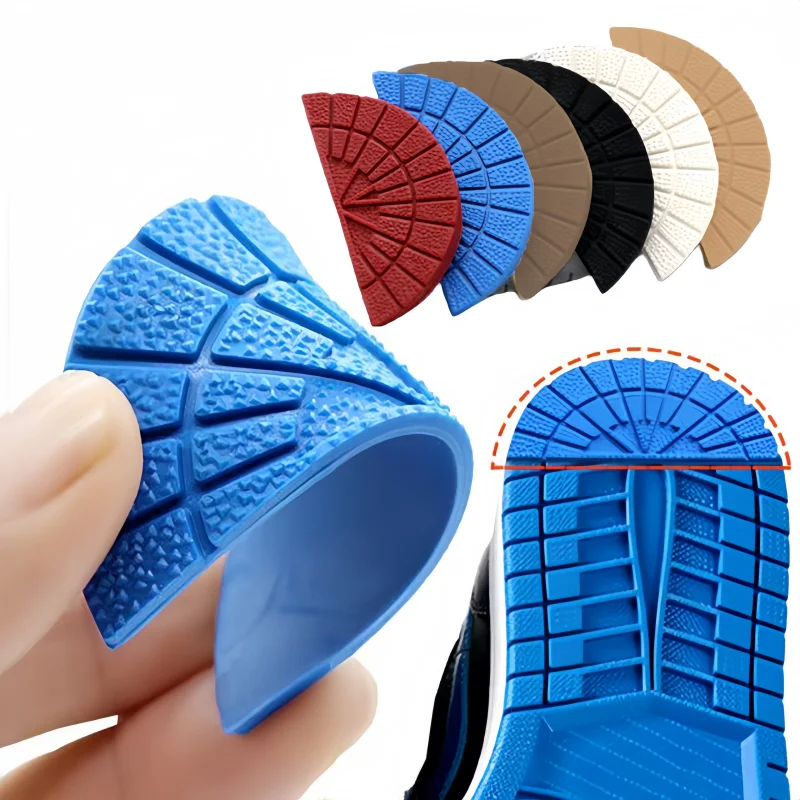 4Pcs Wear-resistant Outsole Insoles for Shoes Repair Anti-Slip Self-Adhesive Sole Protector Sticker Sneakers Heel Rubber ShoePad
