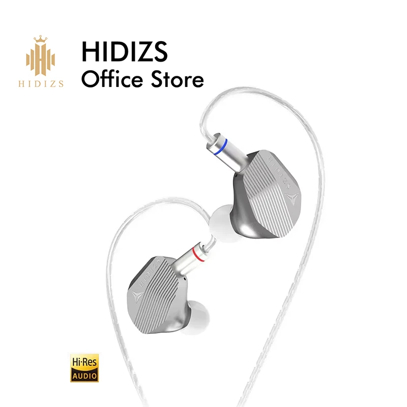 

HIDIZS MP143 Соль 14,3 мм Большие плоские мониторы HIFI Наушники-вкладыши Hi-Res Audio Штекер 0,78 мм 3,5 мм 4,4 мм 6N Посеребренный кабель