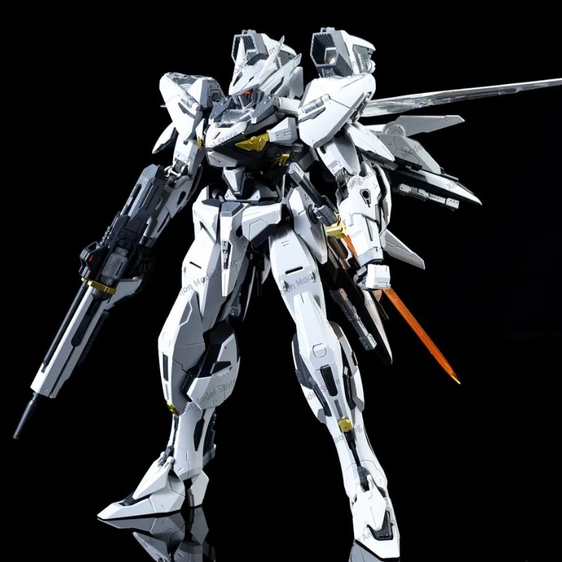 In Stock Luo Bo Anime Shiro Air Combat Type 1/100 MG TEST-70 Armored Colossus Assembled Model Toy Kit