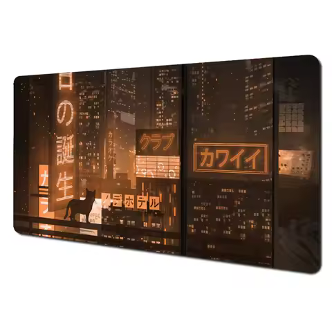Cool Japanese-style City Mousepad XXL Mouse Pad Large Gaming Non-slip Office Accessories Computer Laptop Tablet Mat PC Playmat