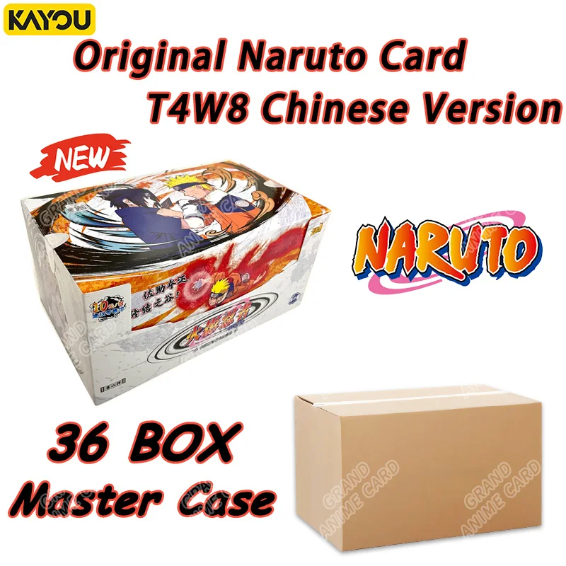 KAYOU Naruto T4W8 Master Case 36 Boxes Anime Cards