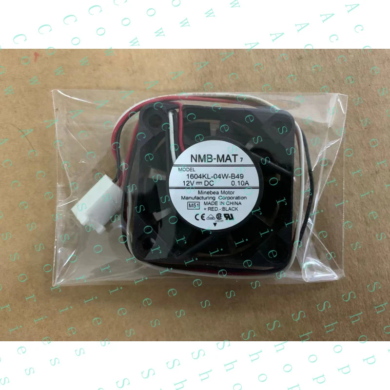 PP+ 1PC  12V 0.1A 40*40*10mm Power Supply Fan 1604KL-04W-B49 4010 4CM