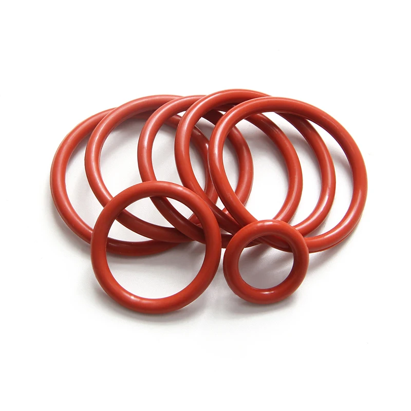 10/50pcs Food Grade VMQ O Ring Gasket Thickness CS 3.5mm OD 10 ~ 46mm Waterproof Washer Round O Shape Rubber Silicone Ring Red