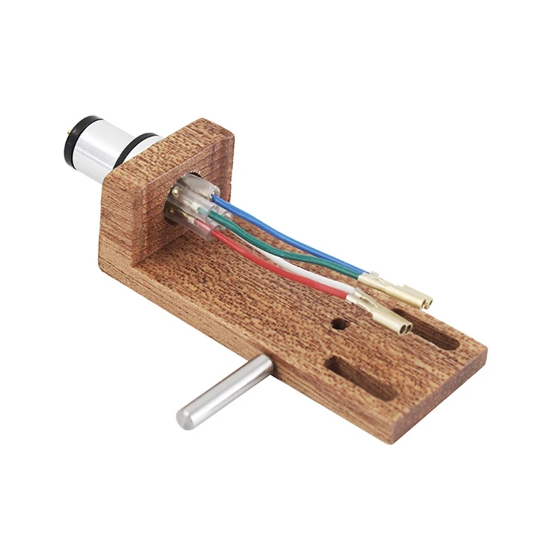 Universal Replacement for LP Cherry Wood Turntable Phono Headshell Mount Cartridge with Wires