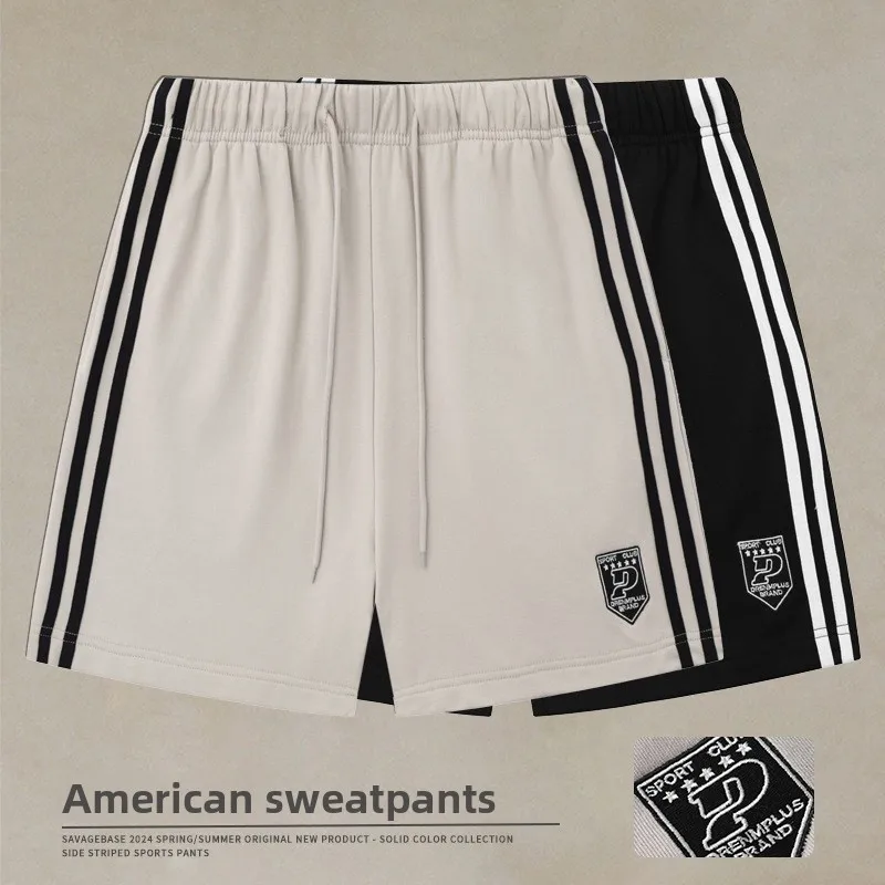 

Спортивные повседневные свободные баскетбольные шорты, летние универсальные легкие удобные хлопковые брюки прямого кроя для бега