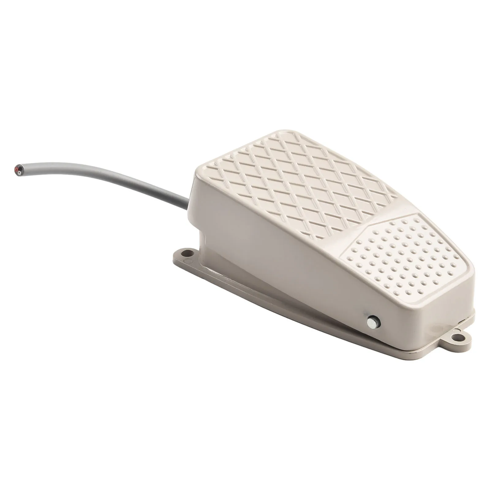 FS-2 Industrial Foot Pedal Switch SPDT 1NO1NC 10A 220V 380V Aluminum Body with 16cm Wiring for Reliable Operation