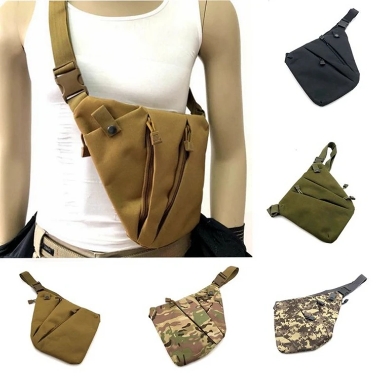 

Multifunctional Tactical Concealed Gun Storage Bag Men's Shoulder Chest Bag Pistol Hunting Holster Travel Business Fino Bags