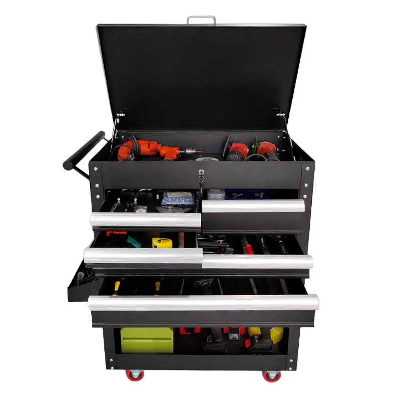 Custom Professional Steel Tools Drawer Cabinet OEM Support Workbench Tools Trolley Metal Iron Storage Workshop