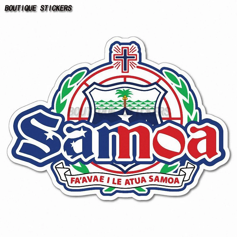 

Samoa Coat Of Arms Islander Samoan Sticker Flag Bumper Water Proof Vinyl