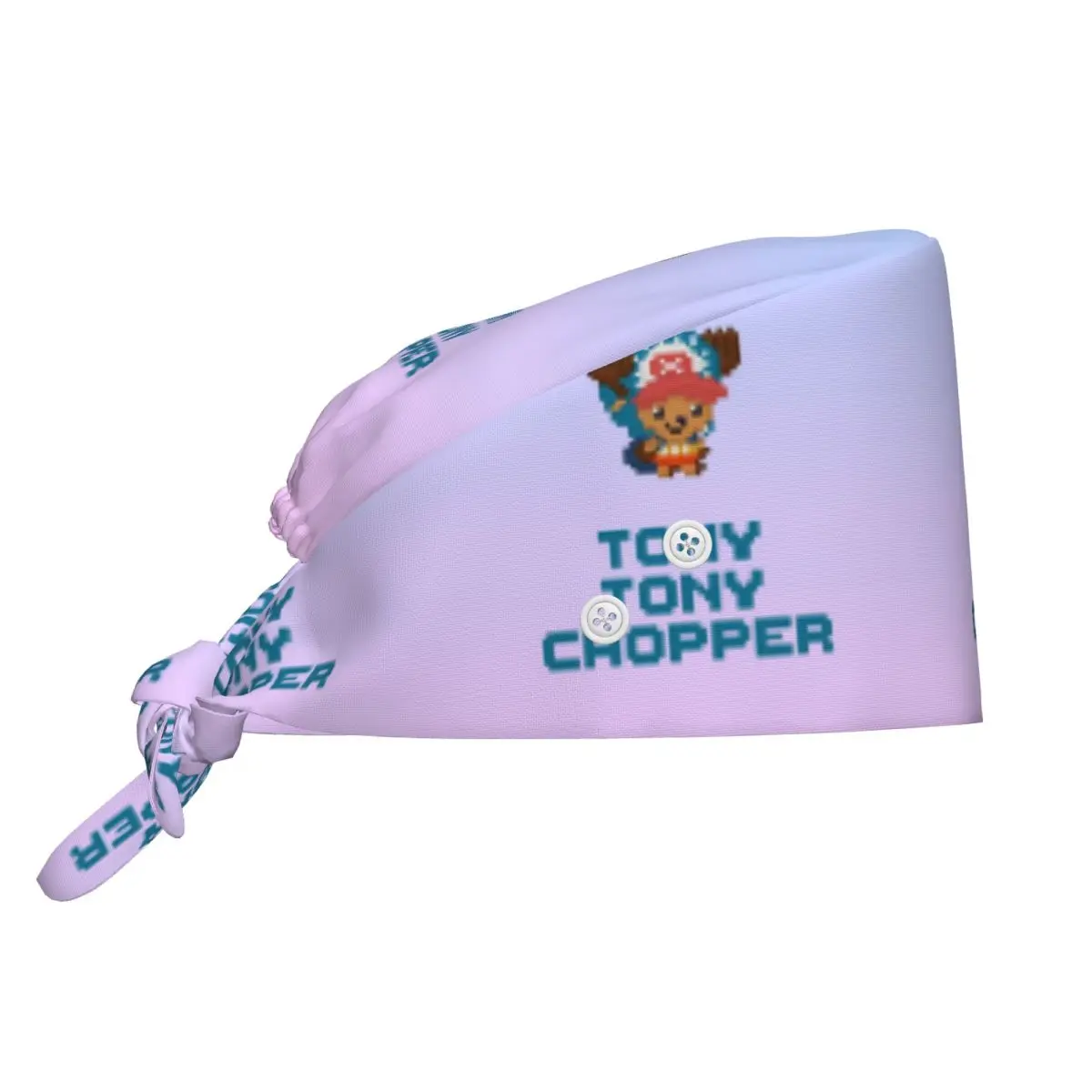 

Медицинская шапочка-бини Tony Tony Chopper с пуговицами, цельная, для больниц и аптек