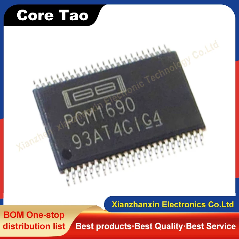 1~5PCS/LOT PCM1690DCAR PCM1690 HTSSOP48 Digital-to-analog conversion chip DAC in stock