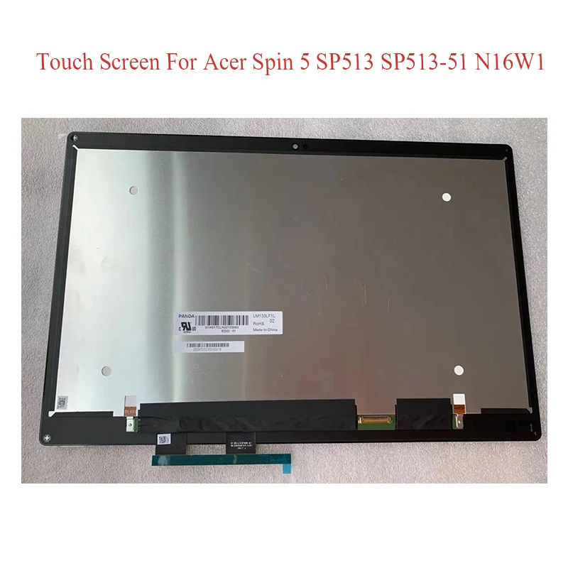 

For Acer Spin 5 SP513-51 SP513-51-P5MT 30pins N16W1 FHD LCD Screen Display Touch Glass Assembly HD 1920X1080