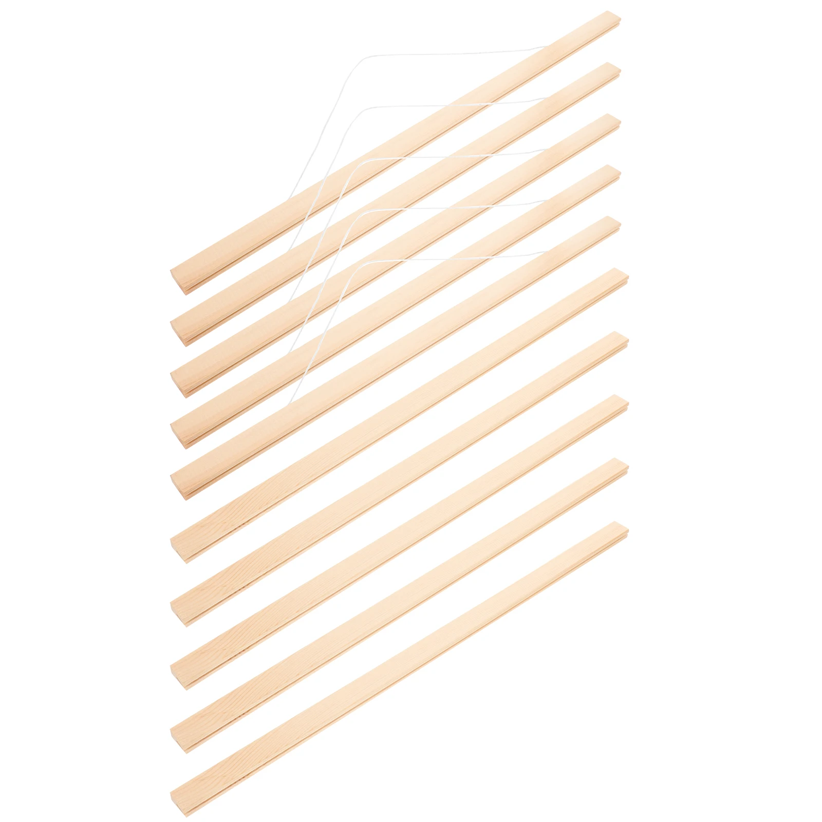 

5pcs Painting Scroll Hanger 50cm DIY Poster Frame Wooden Poster Hanger Hanging Rod Artwork Display Home Decor