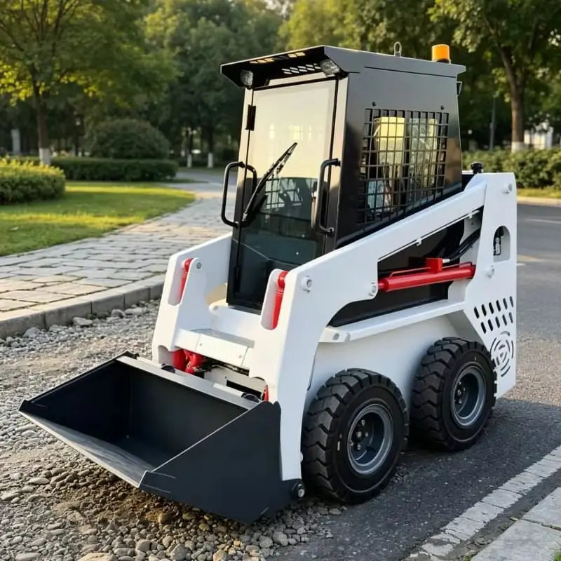 

Customized Hot-selling Ride-on Skid Steer Loader, CE Certified, for Engineering Material Handling, Mini 4WD Skid Steer Machine