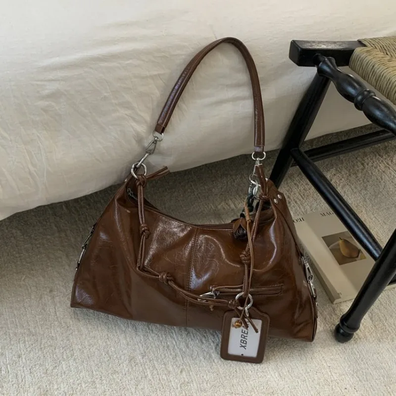 

Роскошная универсальная сумка через плечо на одно плечо в стиле ретро для работы и путешествий, стильная женская сумка, подходящая для деловой поездки