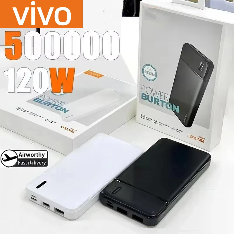 

VIVO 120w 50000mah Powerbank Portable Fast Charge External Battery Powerbank High Capacity Powerbank For Iphone Samsung