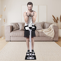Hydraulic Fitness Stepper with Real-time Monitor & Resistance Bands - Quiet Cardio Trainer for Home Gym Weight Loss Workouts