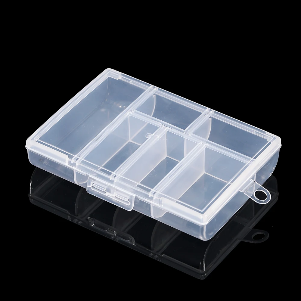 6/10/15/24/28 Grids Transparent plastic storage box beads Organizer Container For DIY Crafts Earing Jewelry Storage Case Display