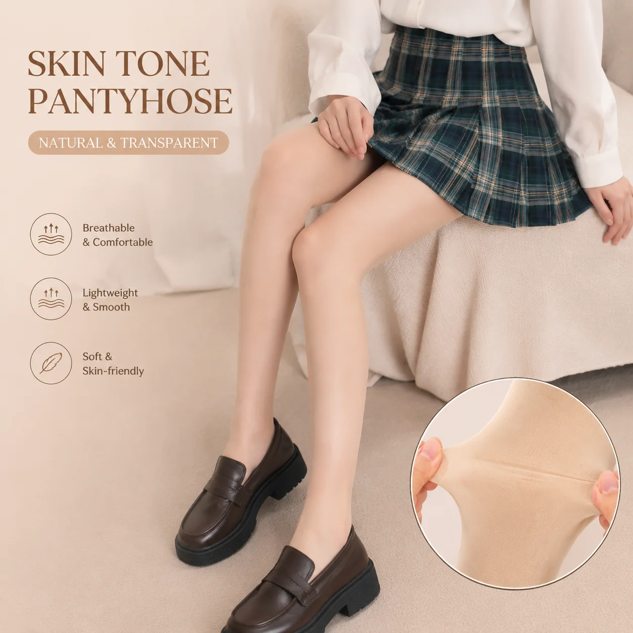 Women Glossy Nude Pantyhose Hi - Tights Pantyhose Sheer ulasan dan harga