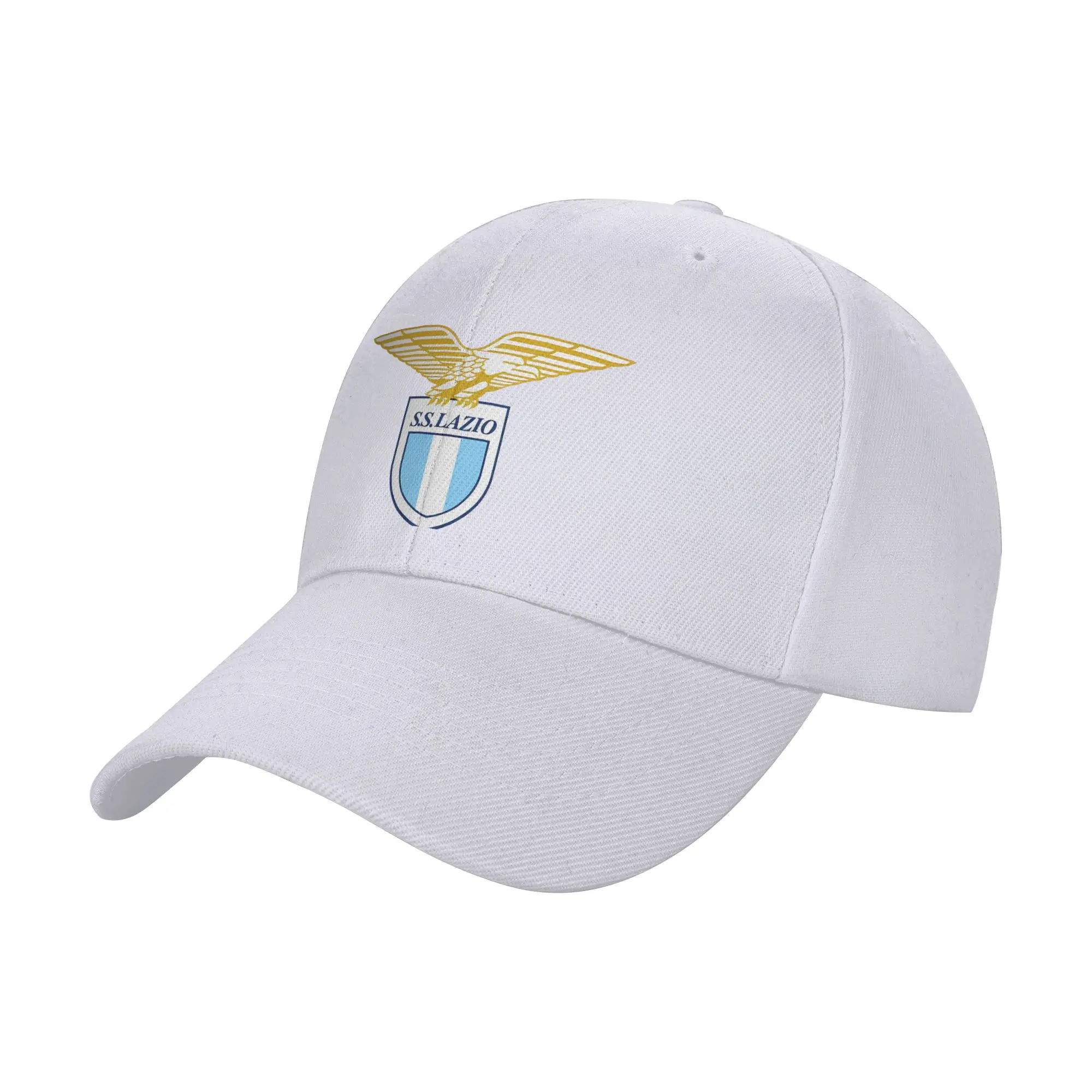 Fashion Lazio Curved Brim Baseball Cap Maintains Shape After Long Wear Cap