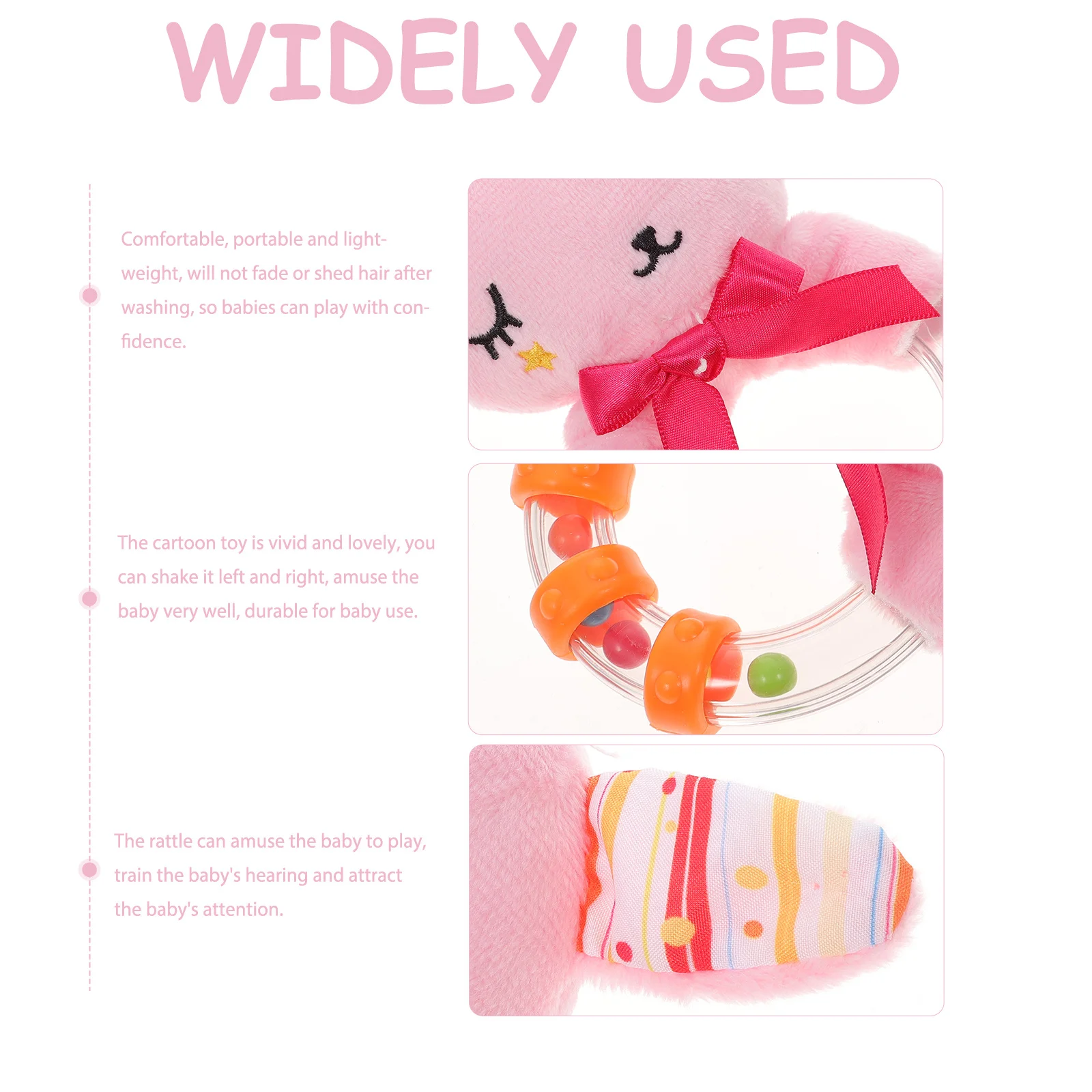 

Cartoon Animal Infant Hand Baby Educational Early Learning Shaker Baby Hand Eye Coordination