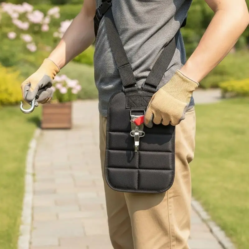 Breathable Padded Brushcutter Shoulder Harness Universal Double Strap for Whipper Snipper Trimmers Garden Trimming Work