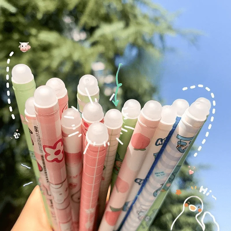 

10pcs Erasable Rollerball Pens with a Full Needle Tube And 0.5Mm Needle Tip, Perfect for Students And Office Use
