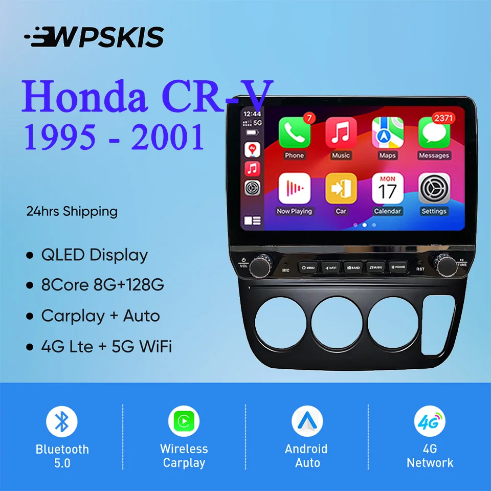 8g + 128g android 14 rádio do carro áudio estéreo multimídia dvd player para honda CR-V crv 1995 - 2001 sistemas inteligentes do carro carplay