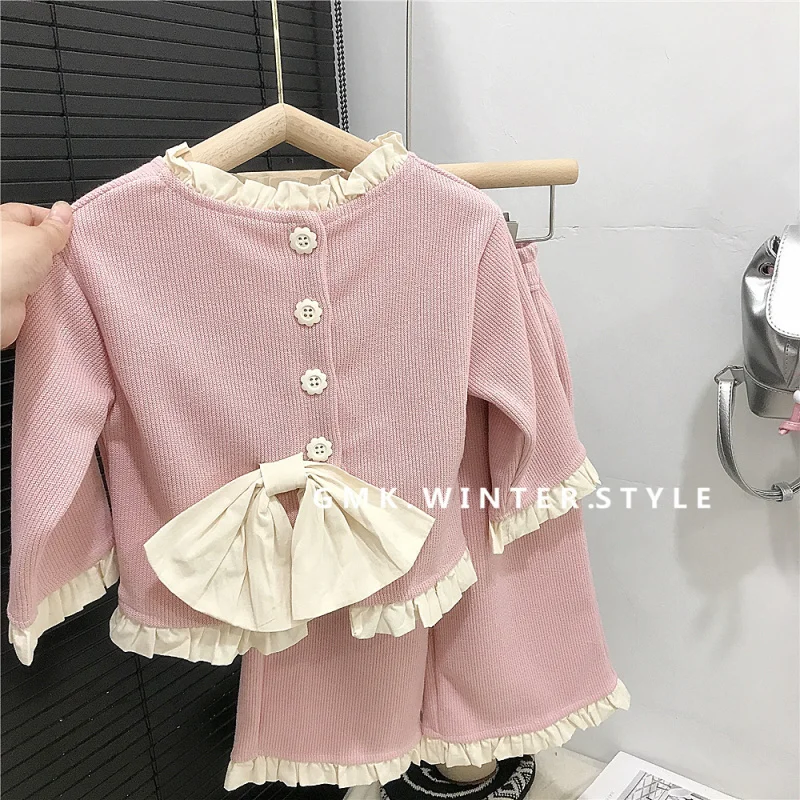 

Girls' Autumn Outfit New Children's Fashionable Stylish Toddler Clothing Baby Clothes Pants Two-Piece Set