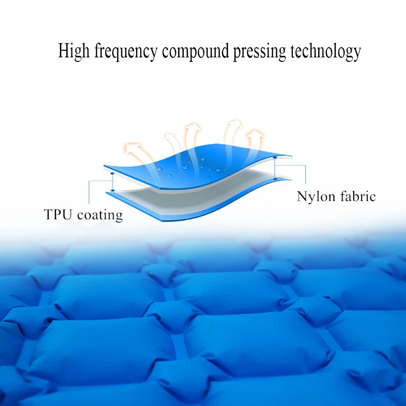 مقاوم للماء خفيفة للغاية المحمولة نفخ فراش المشي لمسافات طويلة خيمة حصيرة وسادة هوائية وسادة النوم في الهواء الطلق التخييم حصيرة فراش