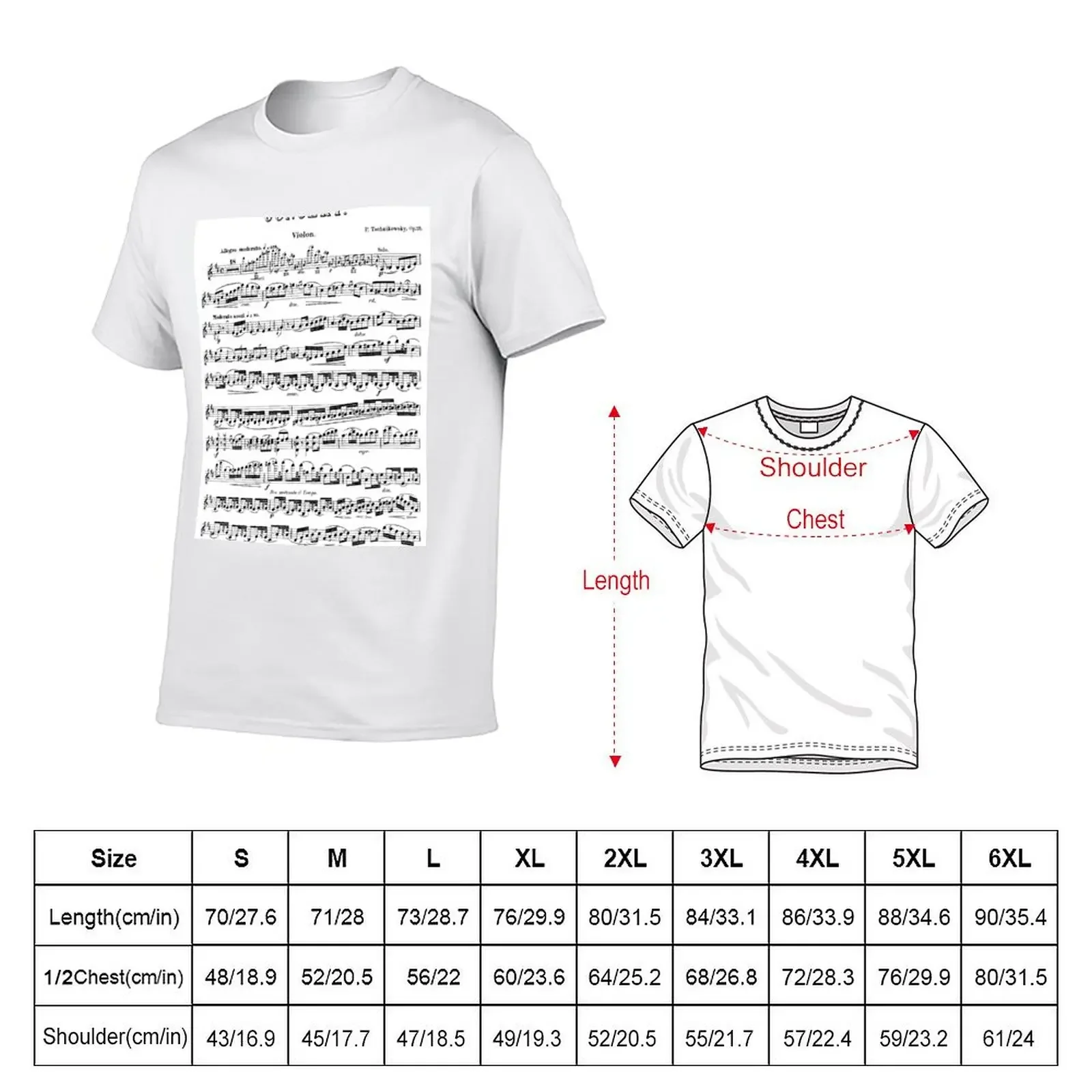 Tchaikovsky Violin Concerto T-shirt sports fans quick drying plain plain black t shirts men