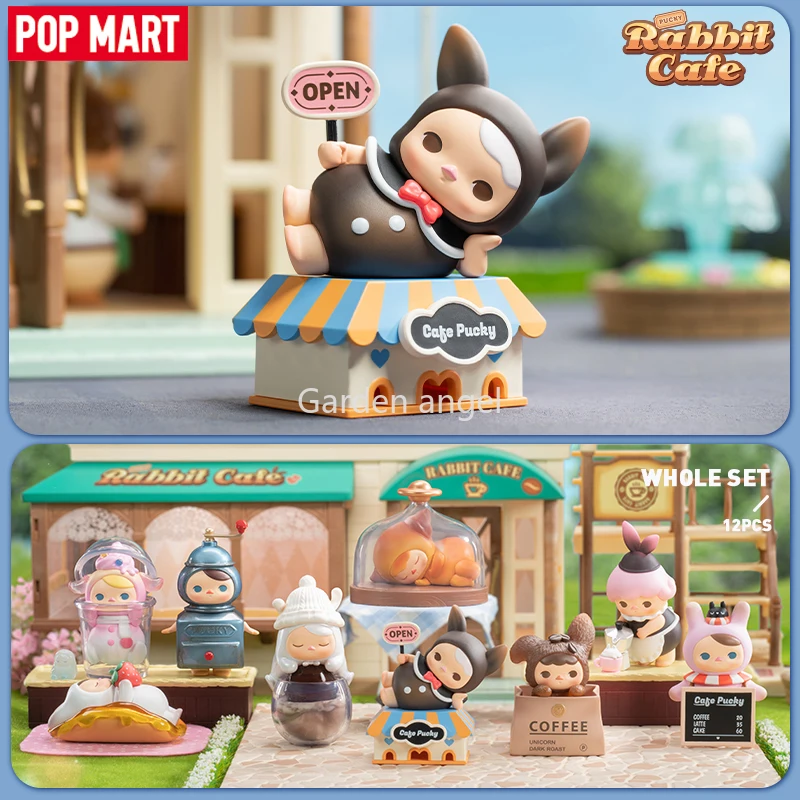 

POP MART PUCKY Rabbit Cafe Series Blind Box Toy Kawaii Doll Caja Ciega Action Figure Toys Collectible Figurine Model Mystery Box